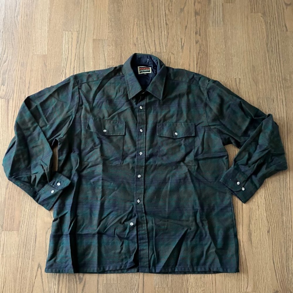Soft Flannel Long Sleeve Shirt 17-17 1/2" neck XL